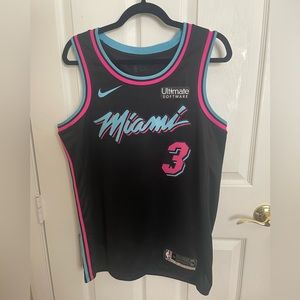 Authentic Dwyane Wade Nike Miami HEAT Vice Nights Swingman Jersey (M / Black)